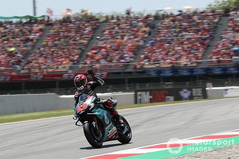 Quartararo lidera el warm up por delante de Márquez