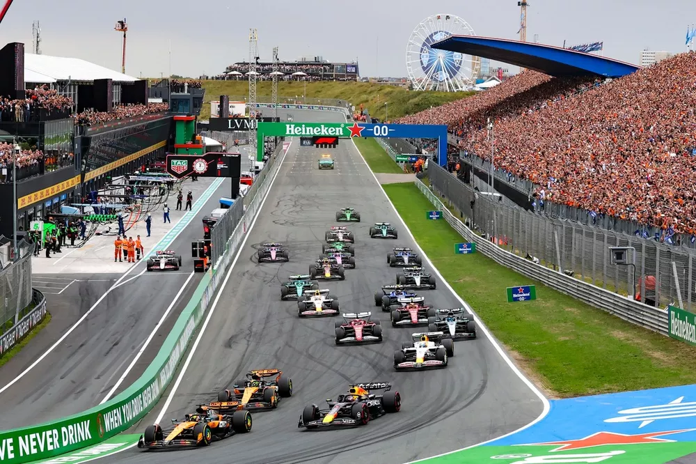 The race starts