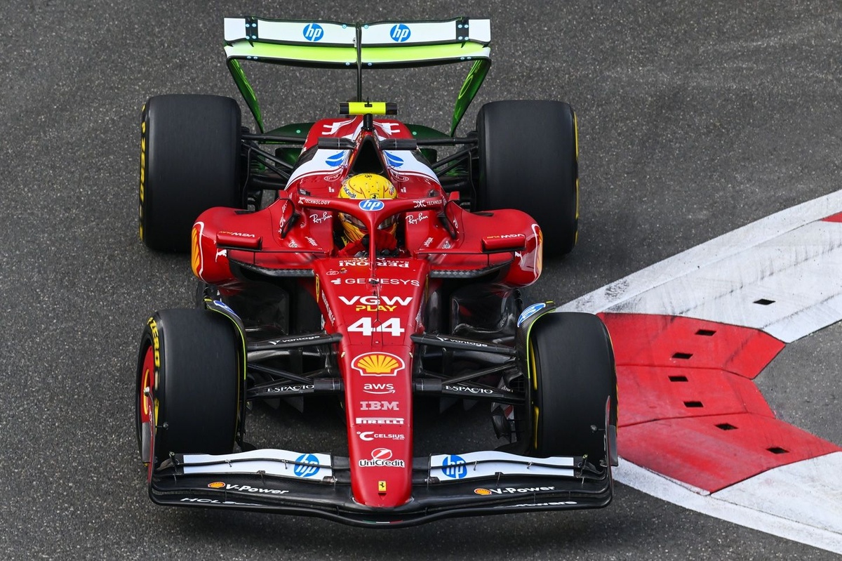 F1 Azerbaijan GP: Hamilton heads Ferrari 1-2 in FP2, Norris hits the wall