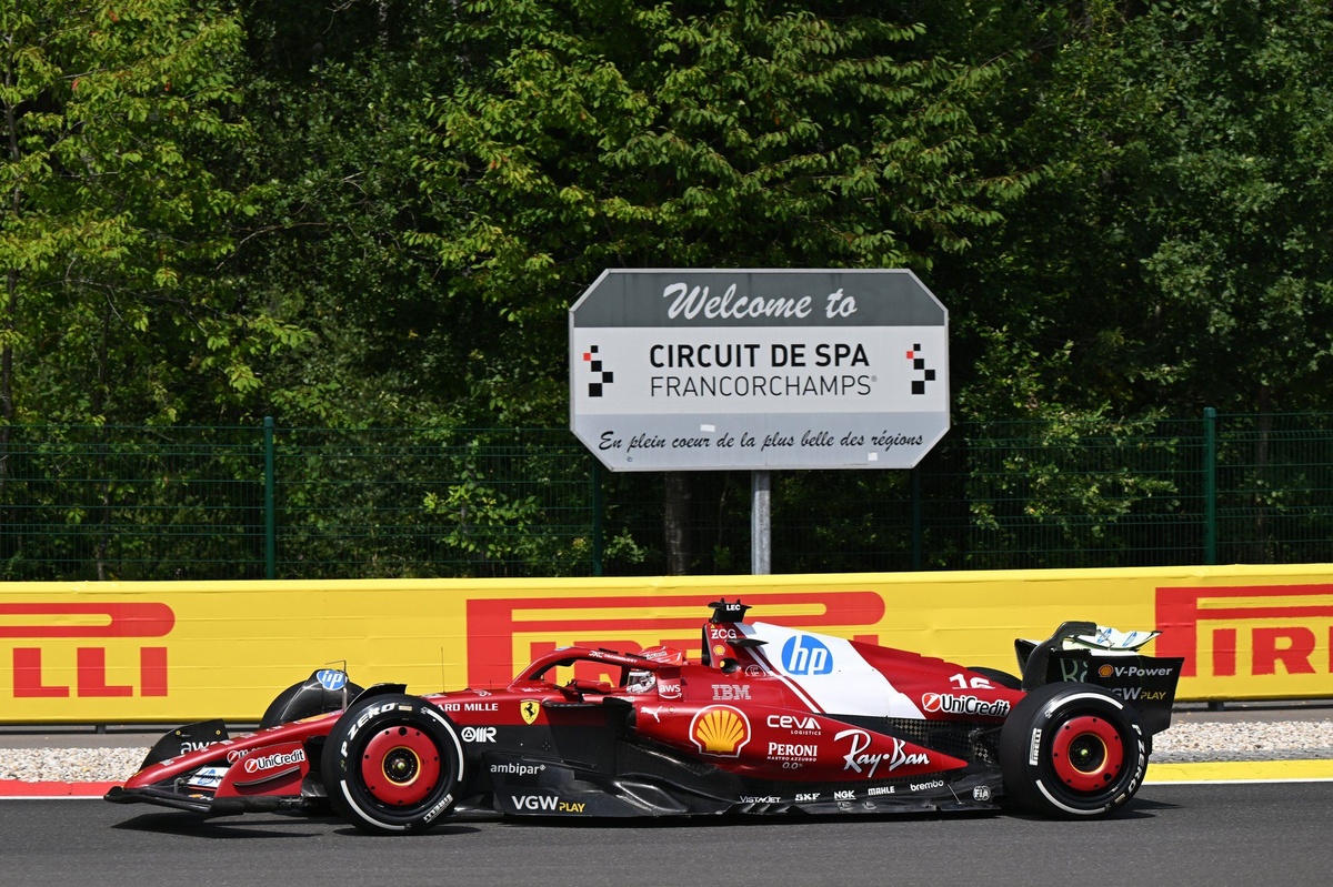 LIVE: F1 Belgian GP updates - Charles Leclerc leads Oscar Piastri by 0.005s in FP1