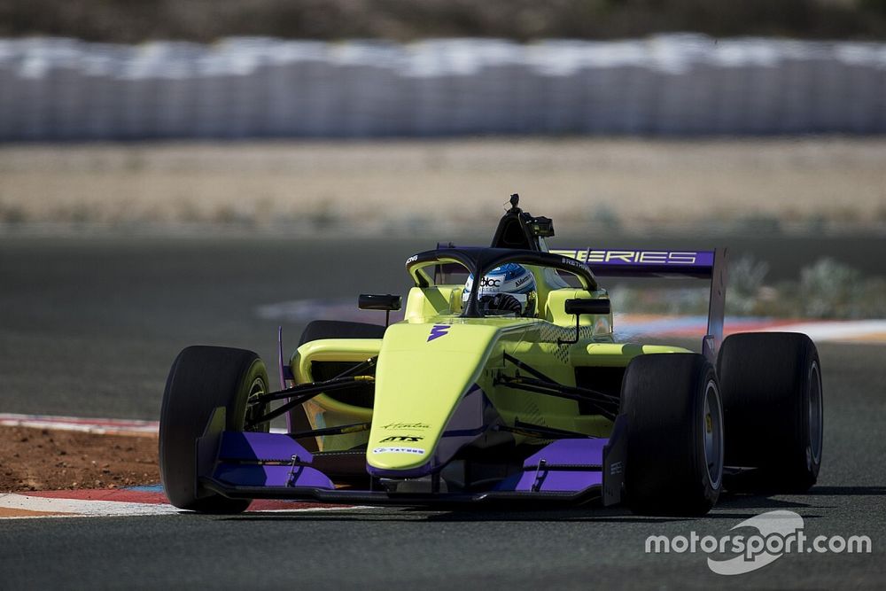 Track action in the WSeries Tatuus F3 T-318 car