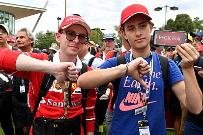 Galería: así mostraron su indignación los aficionados a la F1