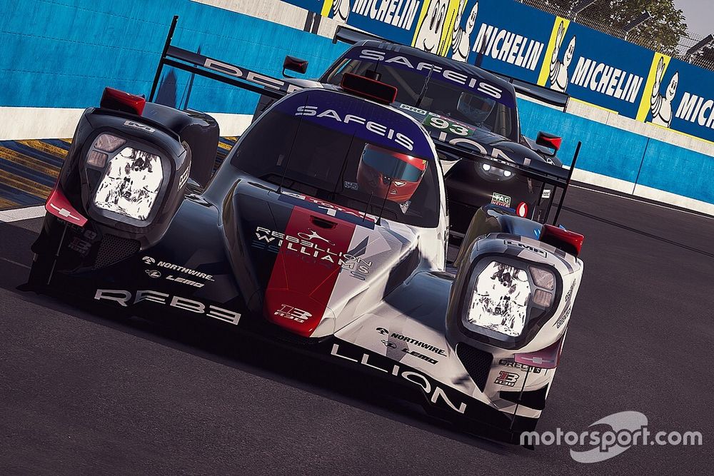 #1 Rebellion Williams Esport Oreca 07 LMP2: Louis Deletraz, Raffaele Marciello, Nikodem Wisniewski, Kuba Brzezinski, #93 Porsche Esports Team Porsche 911 RSR: Nick Tandy, Ayhancan Guven, Joshua Rogers, Tommy Ostgaard