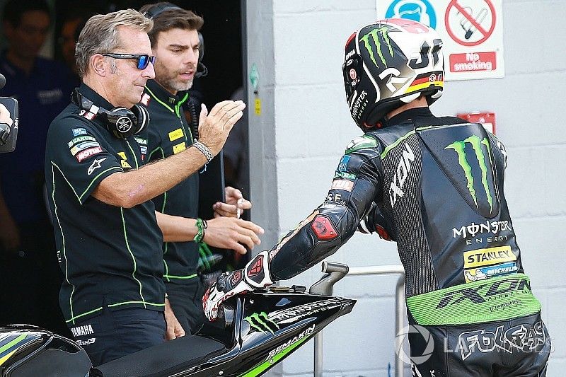 Hervé Poncharal, Tech-3-Teamchef; Jonas Folger, Monster Yamaha Tech 3