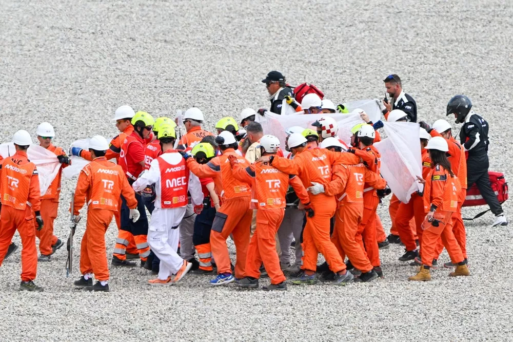El accidente de Johann Zarco, Team LCR Honda