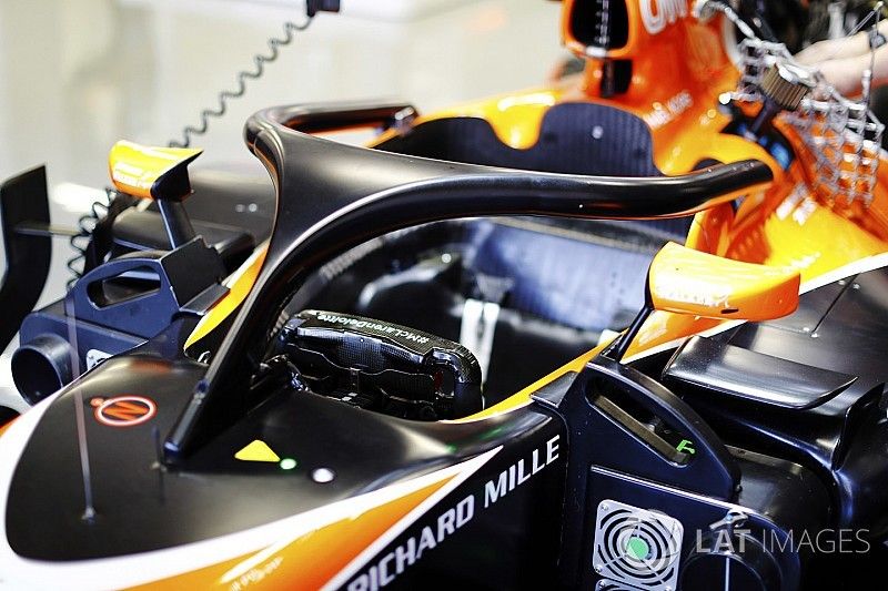 De halo op de McLaren MCL32