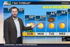 Dale Earnhardt Jr. becomes a weatherman for a day