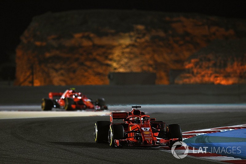 Startaufstellung: Grand Prix von Bahrain der Formel 1 2018