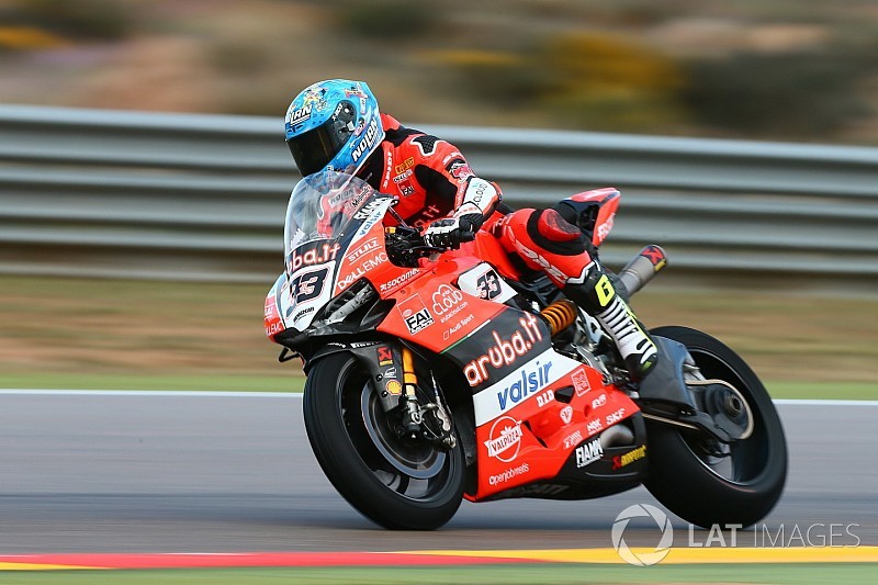 WSBK Aragon: Melandri nipt voor Rea, Van der Mark zevende