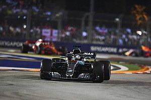 Hamilton, orgulloso de no cometer los errores de Vettel