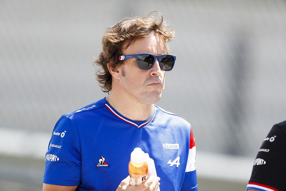 Fernando Alonso, Alpine F1, recorre la pista de Austria