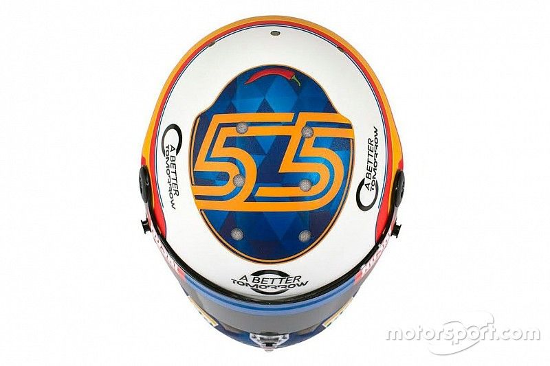 Todos los cascos de Carlos Sainz en la F1