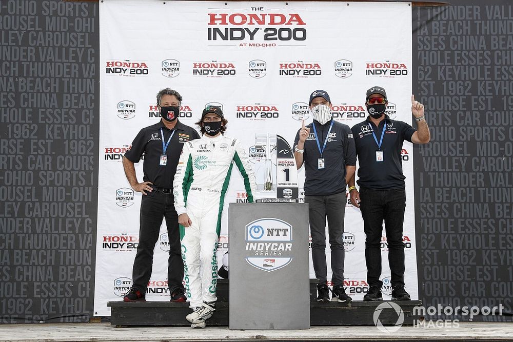 Colton Herta, Andretti Harding Steinbrenner Autosport Honda, Michael Andretti, George Steinbrenner, Mike Harding