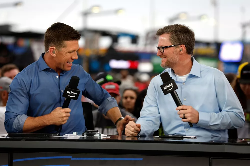 Carl Edwards and Dale Earnhardt Jr.