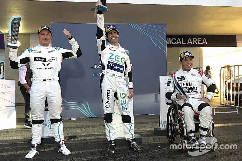 青木拓磨、初EVレースで初表彰台! 初尽くしの活躍で“チーム横浜”の挑戦に弾み