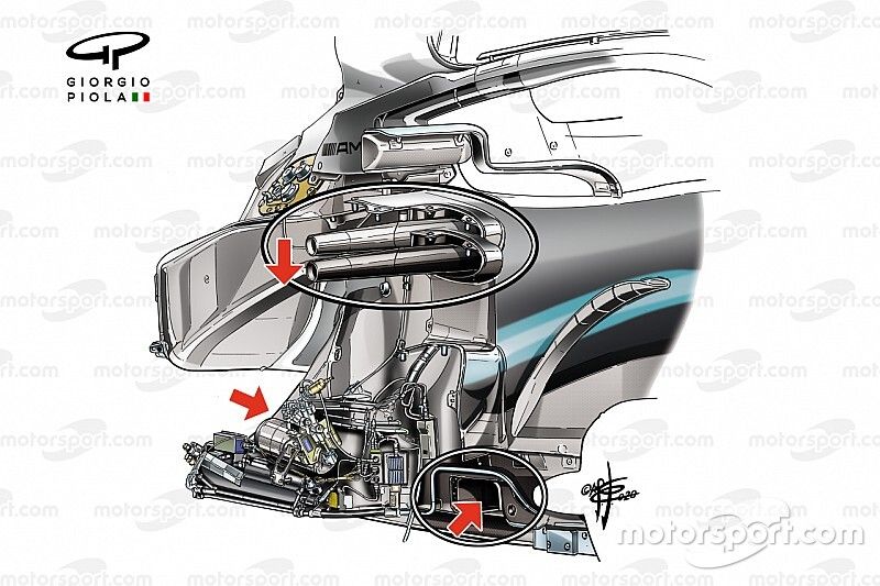 Mercedes AMG F1 W10, chasis