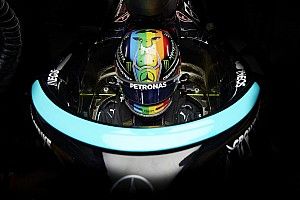 Hamilton usará el casco arcoíris en Arabia Saudí y Abu Dabi