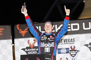 John Hunter Nemechek tops boss Kyle Busch for Vegas Truck win