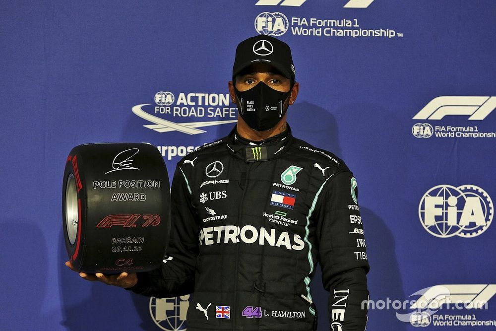 Polesitter Lewis Hamilton, Mercedes F1