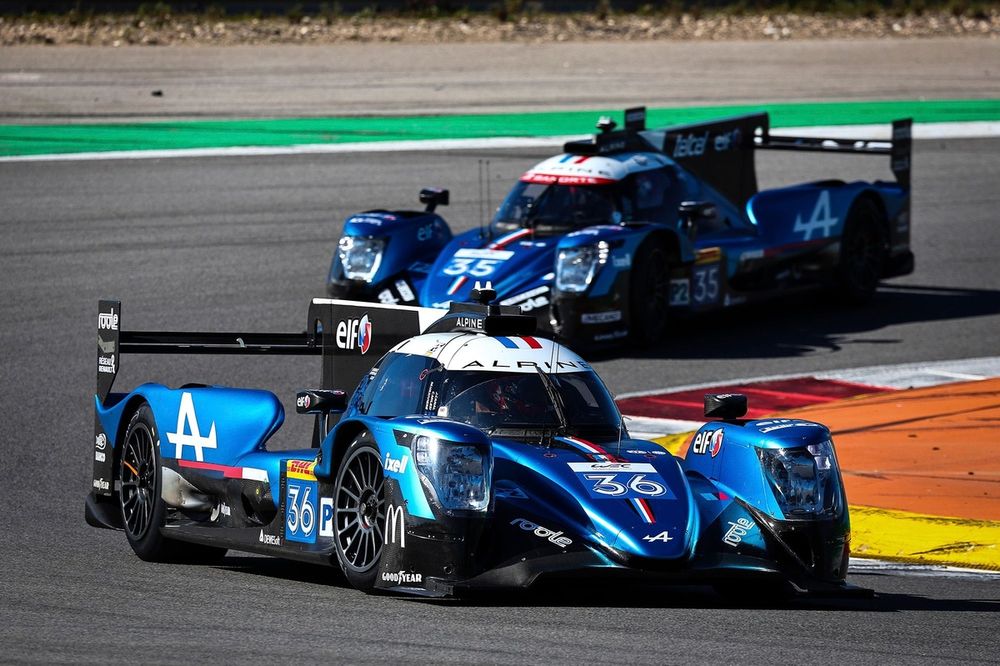 #36 Alpine A470 -  Gibson: Matthieu Vaxiviere, Julien Canal, Charles Milesi, #35 Alpine A470 -  Gibson: Andr&eacute; Negr&atilde;o, Memo Rojas, Olli Caldwell