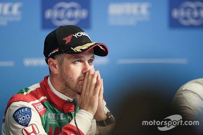 Conferencia de prensa,, Tiago Monteiro, Honda Racing Team JAS, Honda Civic WTCC