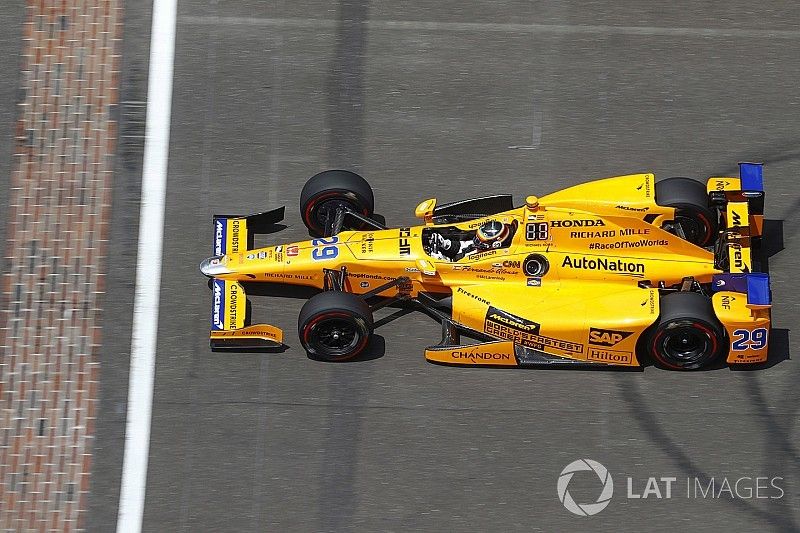 Fernando Alonso, Andretti Autosport Honda durante la vuelta de ritmo