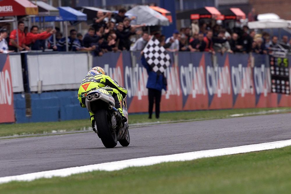 Race winner Valentino Rossi, Honda