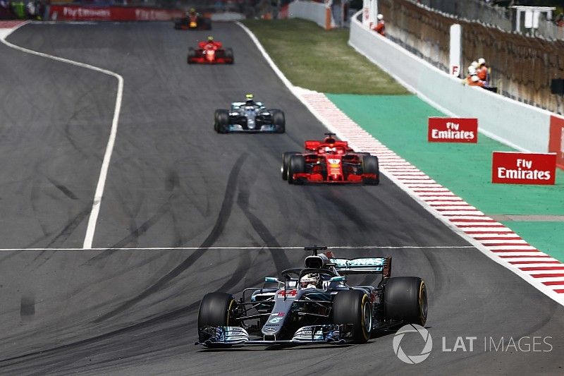 Lewis Hamilton, Mercedes AMG F1 W09, Sebastian Vettel, Ferrari SF71H, Valtteri Bottas, Mercedes AMG F1 W09