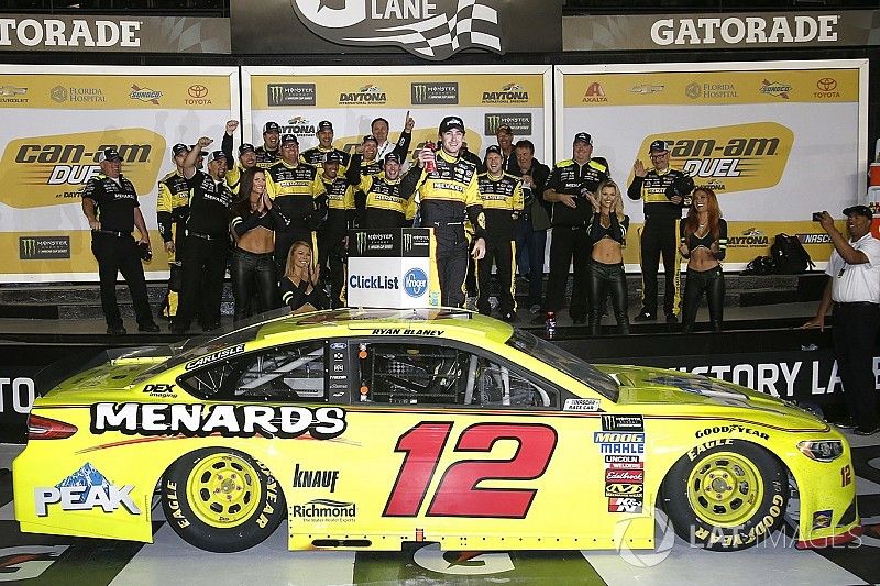 1. Ryan Blaney, Team Penske, Menards/Peak Ford Fusion