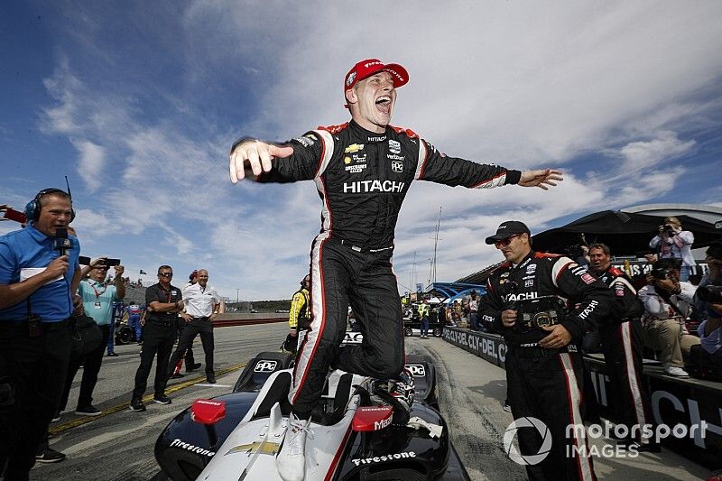 Le Champion Josef Newgarden, Team Penske Chevrolet