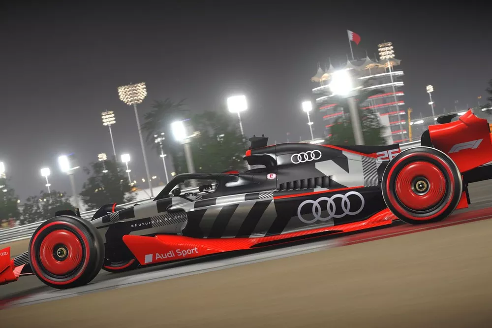 Showcar with Audi F1 launch livery
