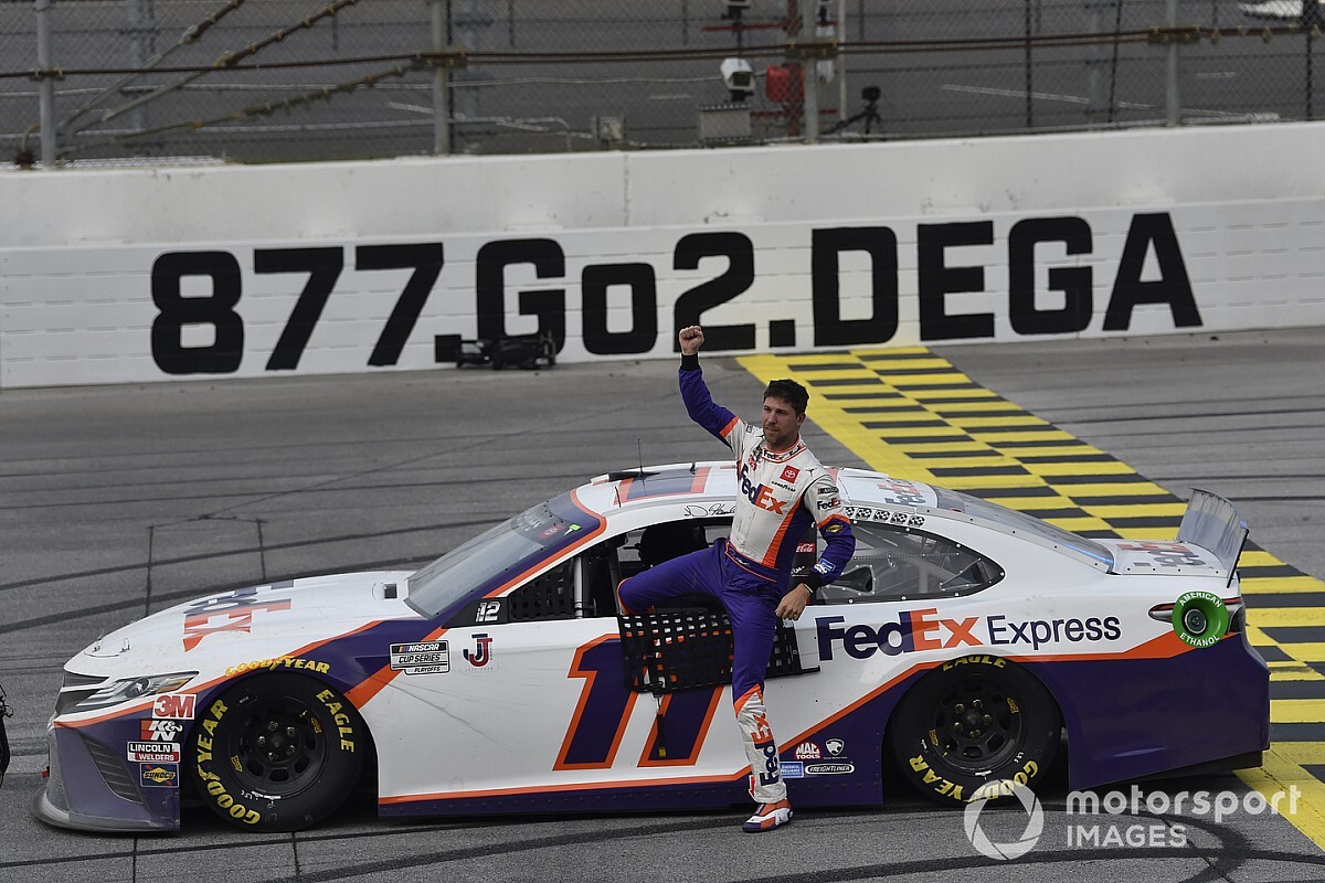 NASCAR: Vitória de Hamlin vem após final confuso em prova caótica de Talladega