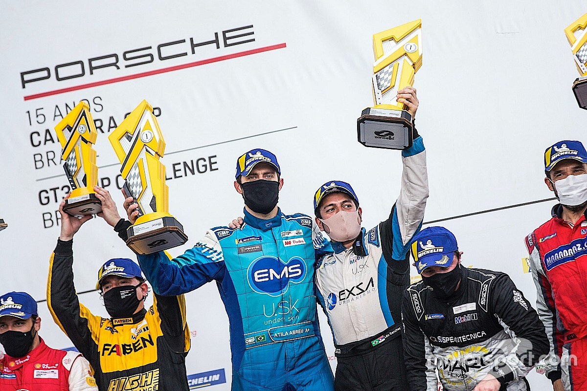 Átila Abreu e Léo Sanchez vencem na Porsche Endurance GT3 Sport em Goiânia