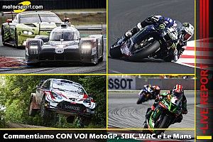 LIVE REPORT: commentiamo SBK, WRC, Le Mans e MotoGP