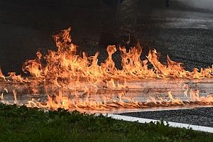 Фото: пожар на Гран При Штирии