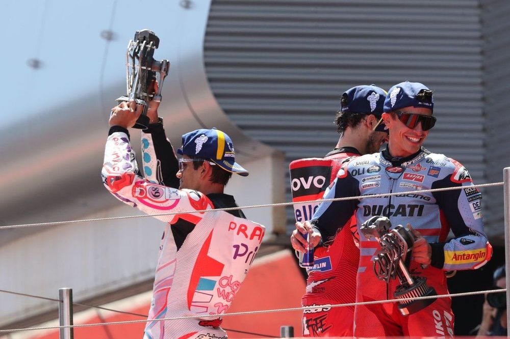 Podio: tercer lugar Marc Márquez, Gresini Racing