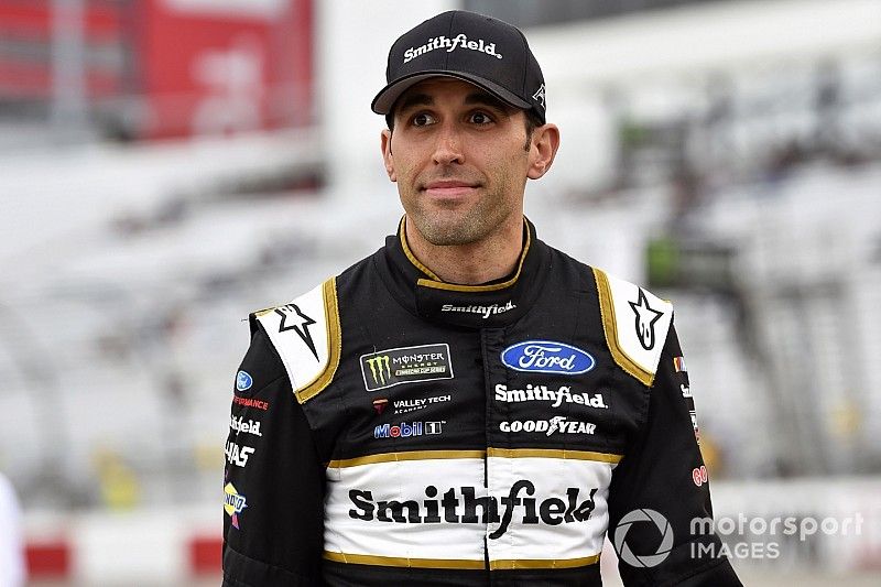 Aric Almirola tops Bowyer in first Cup practice at Kansas
