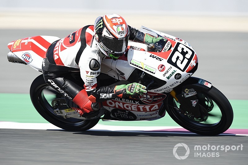 Moto3 Austin: Antonelli snelt naar pole in lastige omstandigheden