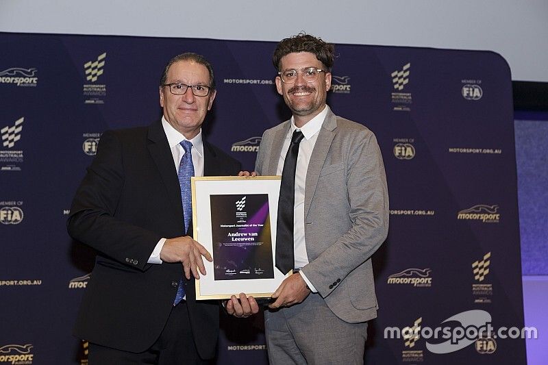 Motorsport Australia CEO Eugene Arocca and Andrew van Leeuwen