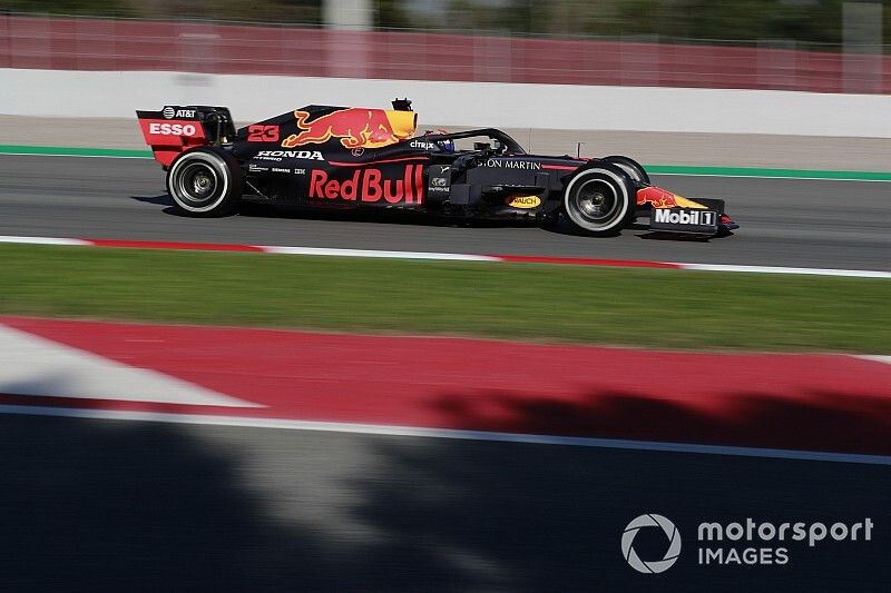 レッドブル・ホンダRB16初走行のアルボン、「マシンの力強さ感じた」と手応え