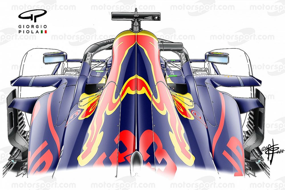 Red Bull Racing RB16B lower cooling detail