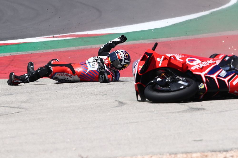 Johann Zarco, Pramac Racing crash