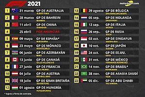 La Fórmula 1 confirma su calendario 2021