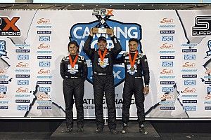 Tony Stewart holds off Hailie Deegan for SRX win at Knoxville