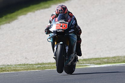 Quartararo en difficulté avec une pression de pneu très élevée