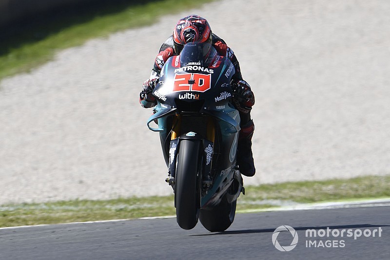 Quartararo en difficulté avec une pression de pneu très élevée
