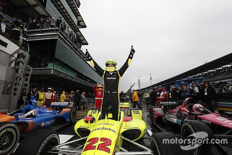 Pagenaud se lleva una brillante victoria sobre pista húmeda en el IMS
