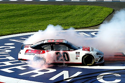 Harrison Burton scores first Xfinity Series win at Fontana