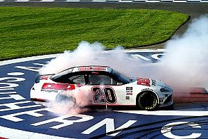 Harrison Burton scores first Xfinity Series win at Fontana