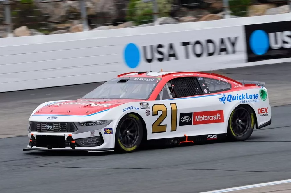 Harrison Burton, Wood Brothers Racing, Motorcraft\Quick Lane Ford Mustang